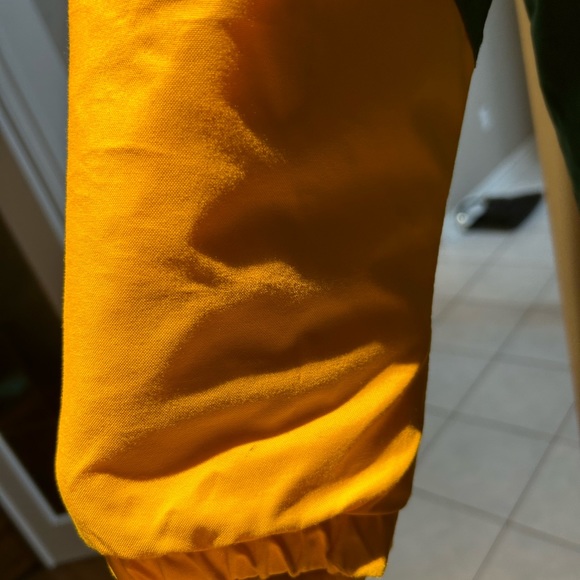 Nike Men's Green Bay Packers Vintage Puffer Jacket Full Zip Green Yellow Size L - Picture 2 of 11